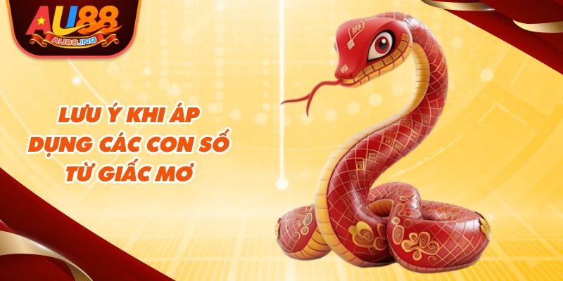 Lưu ý khi áp dụng các con số từ giấc mơ